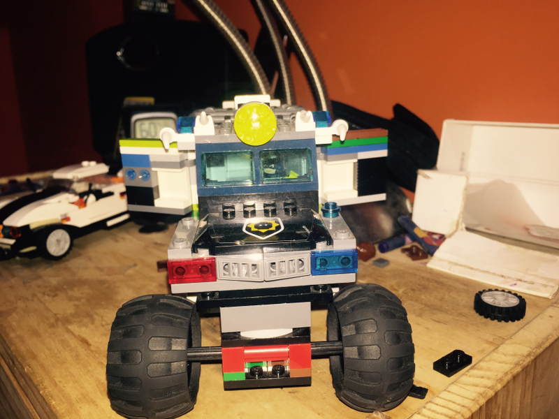 A brodozer police mobile unit. It’s for my 3-Year Old sister